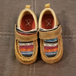 Twisted X boy's toddler shoes size 5 moccasin